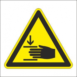 A kéz sérülésének veszélye! piktogram