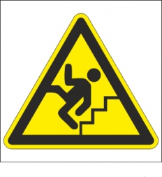 Vigyázat! Lépcső! piktogram
