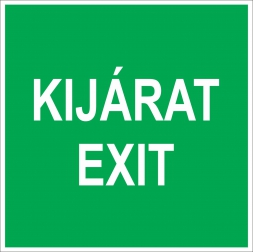Kijárat - Exit (felirat)