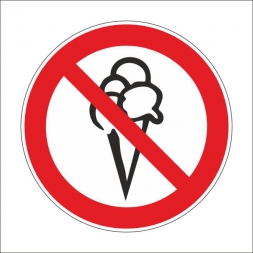 Fagylalttal belépni tilos! (piktogram)
