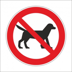 Kutyát bevinni tilos! (piktogram)