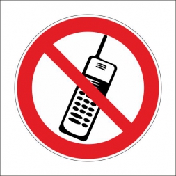 Rádiótelefont használni tilos! (piktogram)
